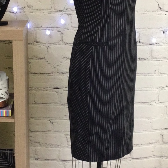 Altuzarra Navy Pinstripe Pencil Dress FRENCH size 34 - Picture 5 of 11